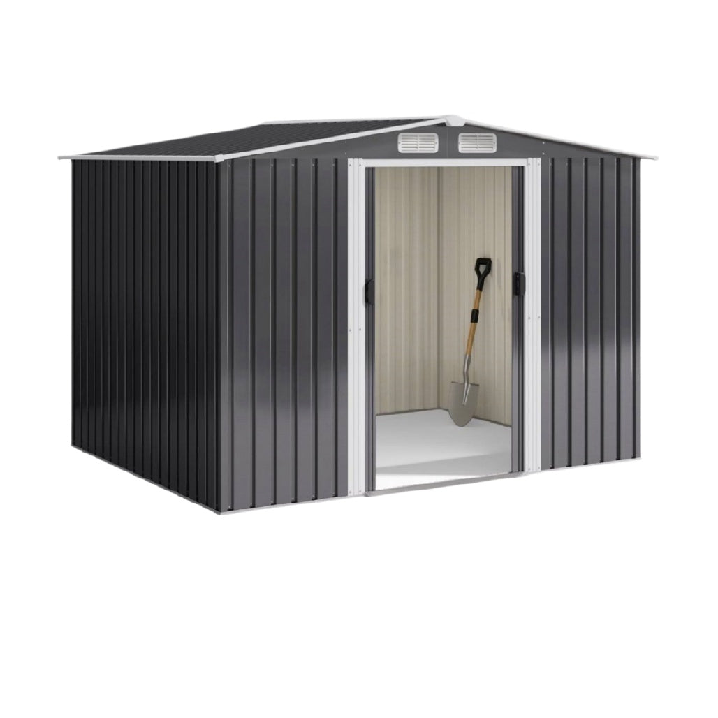 Metal Storage Shed for Garden Use - Galvanized Steel - 150 x 100 x 110