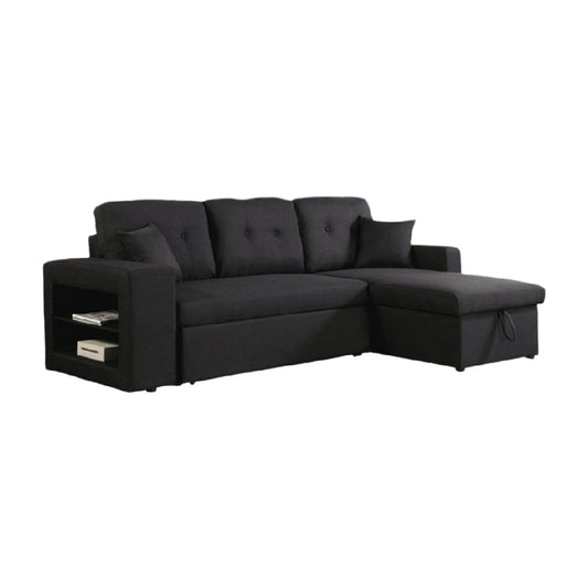 Sofa with Storage for Living Room in Fabric - Approximately 200 x 90 x 85